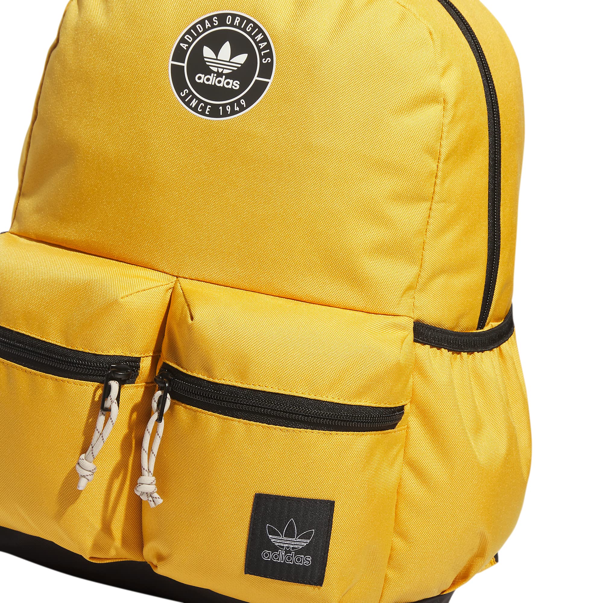 adidas Originals Trefoil 3.0 Backpack, Preloved Yellow/Wonder Beige/Black, One Size