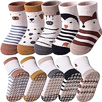Yebing Baby Socks Toddlers Socks Baby Toddler Girls Boys Non Slip Grips Socks with Grippers Cotton Gifts Socks