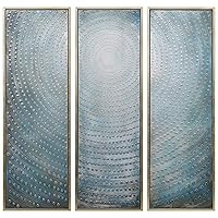 Empire Art Direct Abstract Wall Art Textured Hand Painted Canvas by Martin Edwards, Triptych, 60