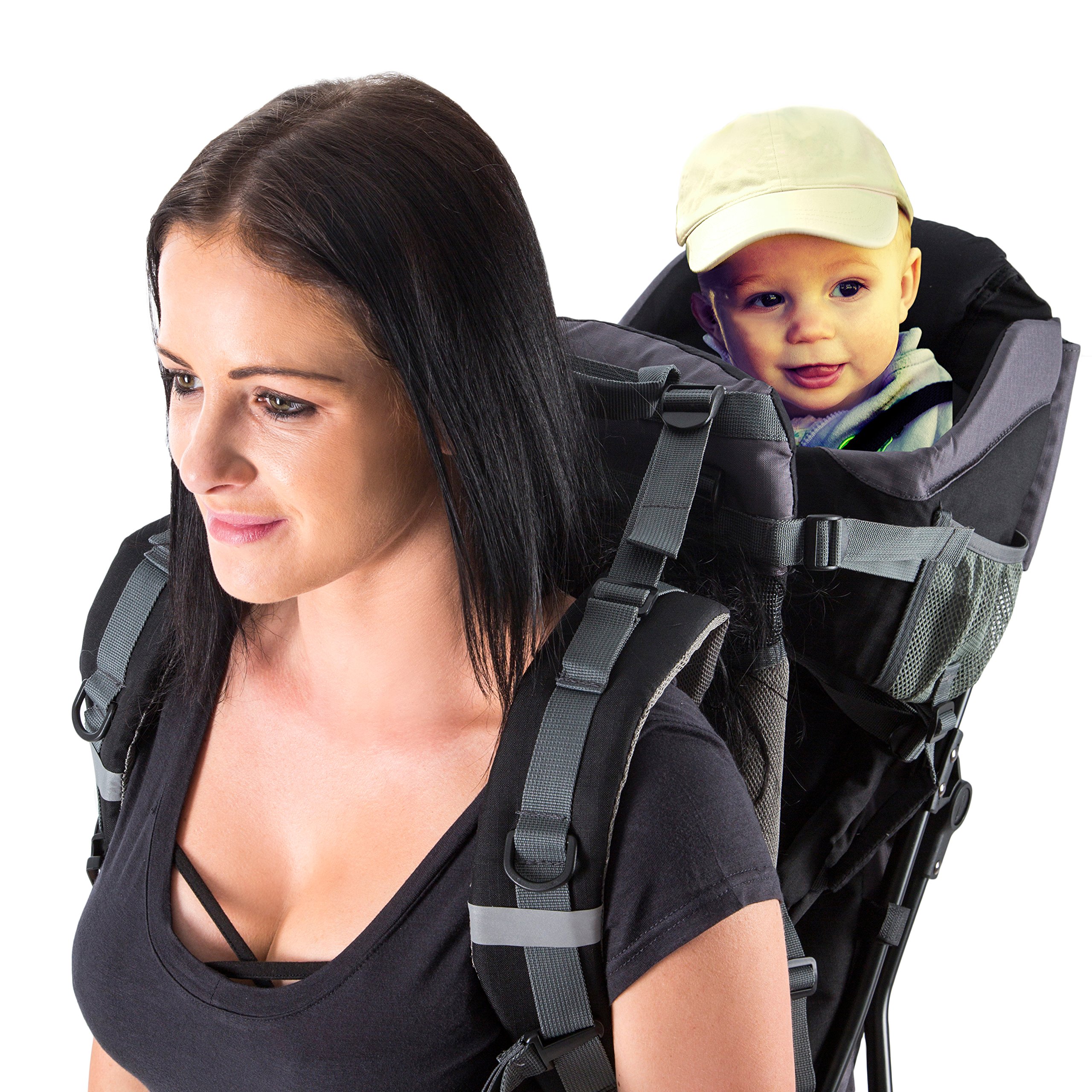 Luvdbaby Premium Baby Backpack Carrier for Hiking - Baby Carrier Backpack for Toddlers - Ergonomic Hiking Child Carrier Backpack