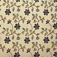 Floral Design Luxurious and Majestic Heavy Chenille Fabric for Upholstery, Sofa, Chair, Headboard, Craft - 54 inches - Fabric by The Yard