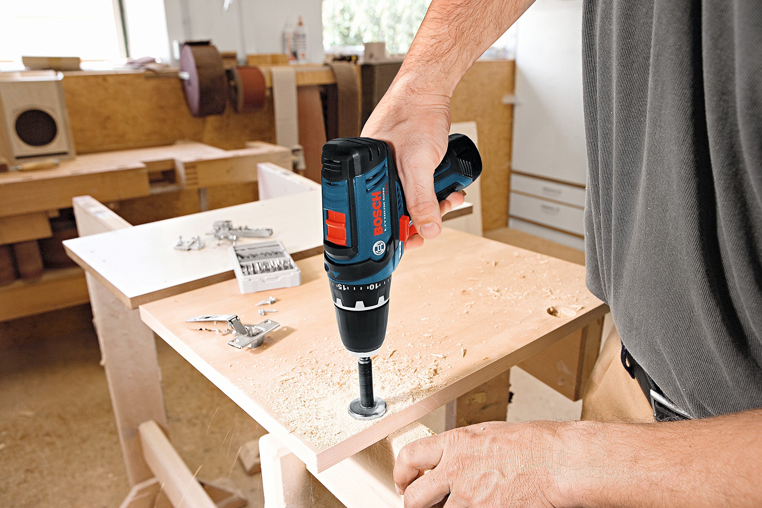 BOSCH Power Tools Combo Kit GXL12V-310B22 - 12V Max 3-Tool Set with 3/8 In. Drill/Driver, Pocket Reciprocating Saw and LED Worklight