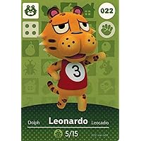 Nintendo Animal Crossing Happy Home Designer Amiibo Card Leonardo 022/100 USA Version