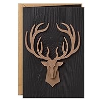Hallmark Signature Father's Day Card or Birthday Card for Men (Deer Head)