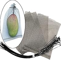 Fruit Protection Wire mesh Bags, QYHDSS8X12, Offers 100% Protection for Fruits, Berries, Roots and Vegetables. Compatible with The Fruit Bagger