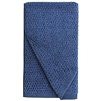 Set, 4 x Hand Towels (16 x 30 in), Navy Blue, 4 Count