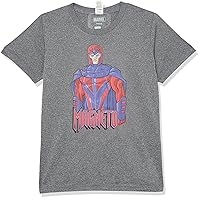 Marvel Kid's Magneto Panels T-Shirt, Charcoal Heather, Small