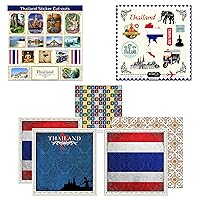 Scrapbook Customs 17572 Themed Paper and Stickers Scrapbook Kit, Thailand Sightseeing