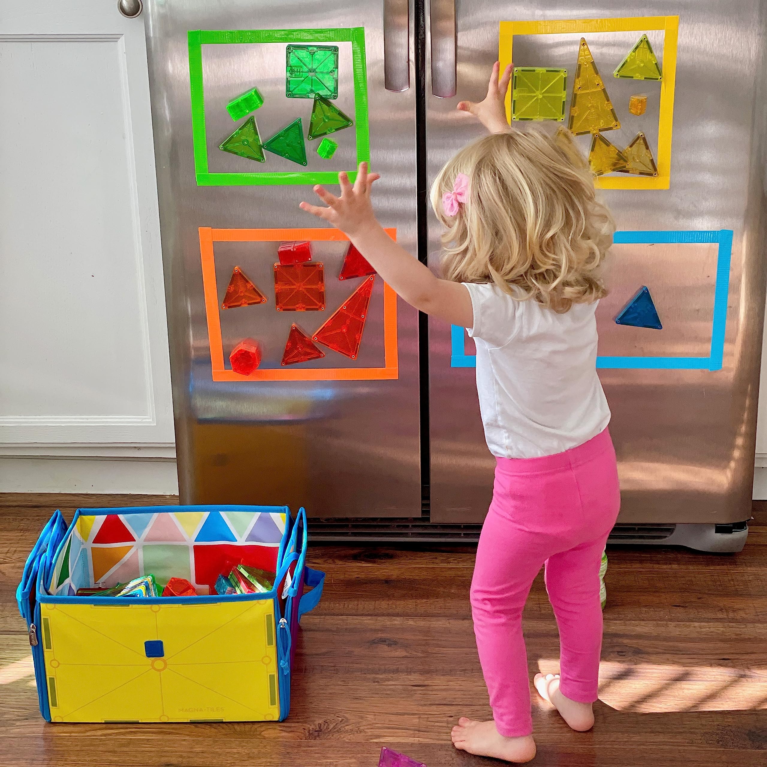 MAGNA-TILES Classic 100-Piece Magnetic Construction Set, The ORIGINAL Magnetic Building Brand