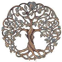 Tree of Life Wall Plaque 11 5/8 Inches Decorative Celtic Garden Art Sculpture for Living Room