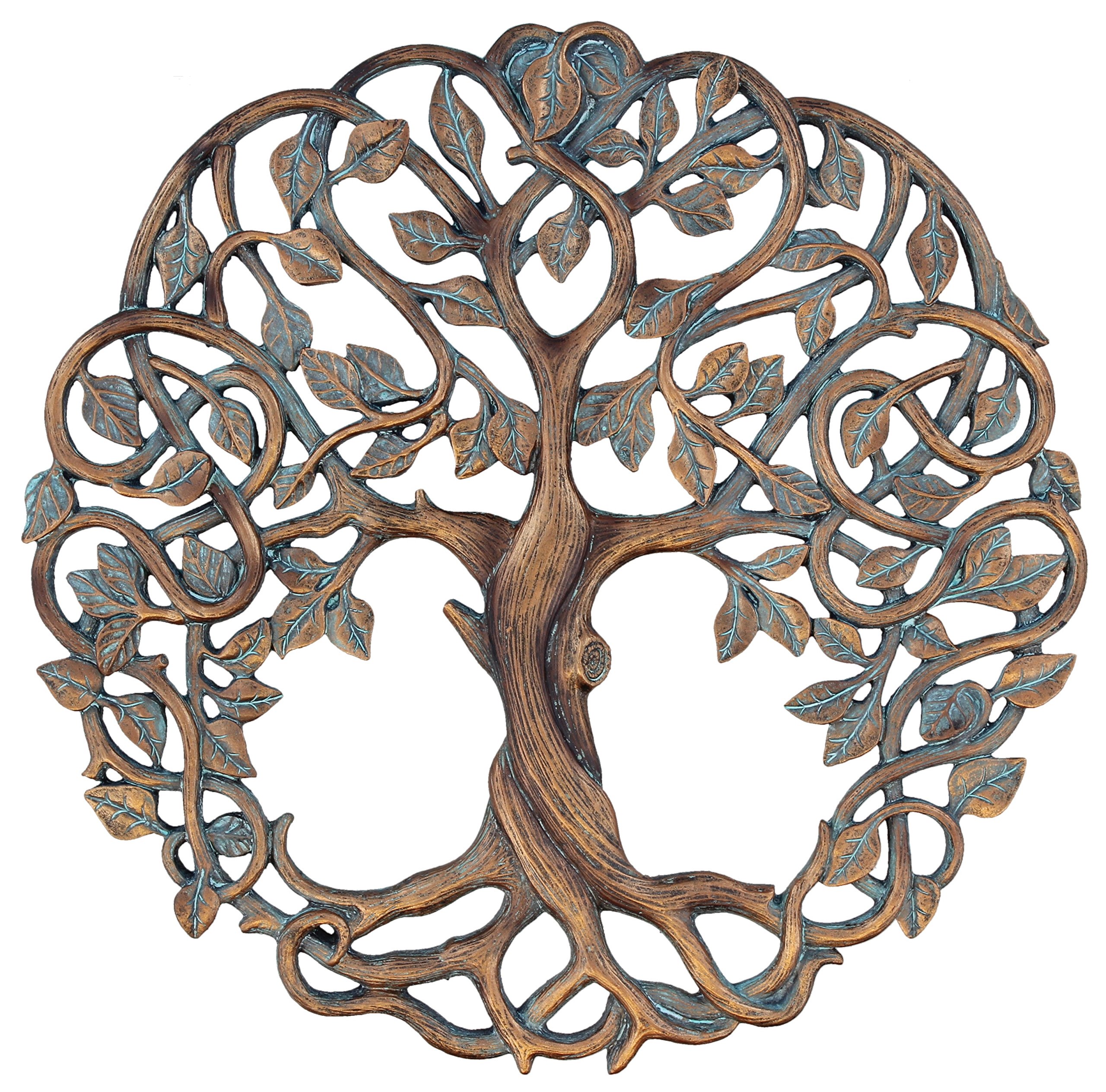 Old River Outdoors Tree of Life Wall Plaque 11 5/8 Inches Decorative Celtic Garden Art Sculpture for Living Room