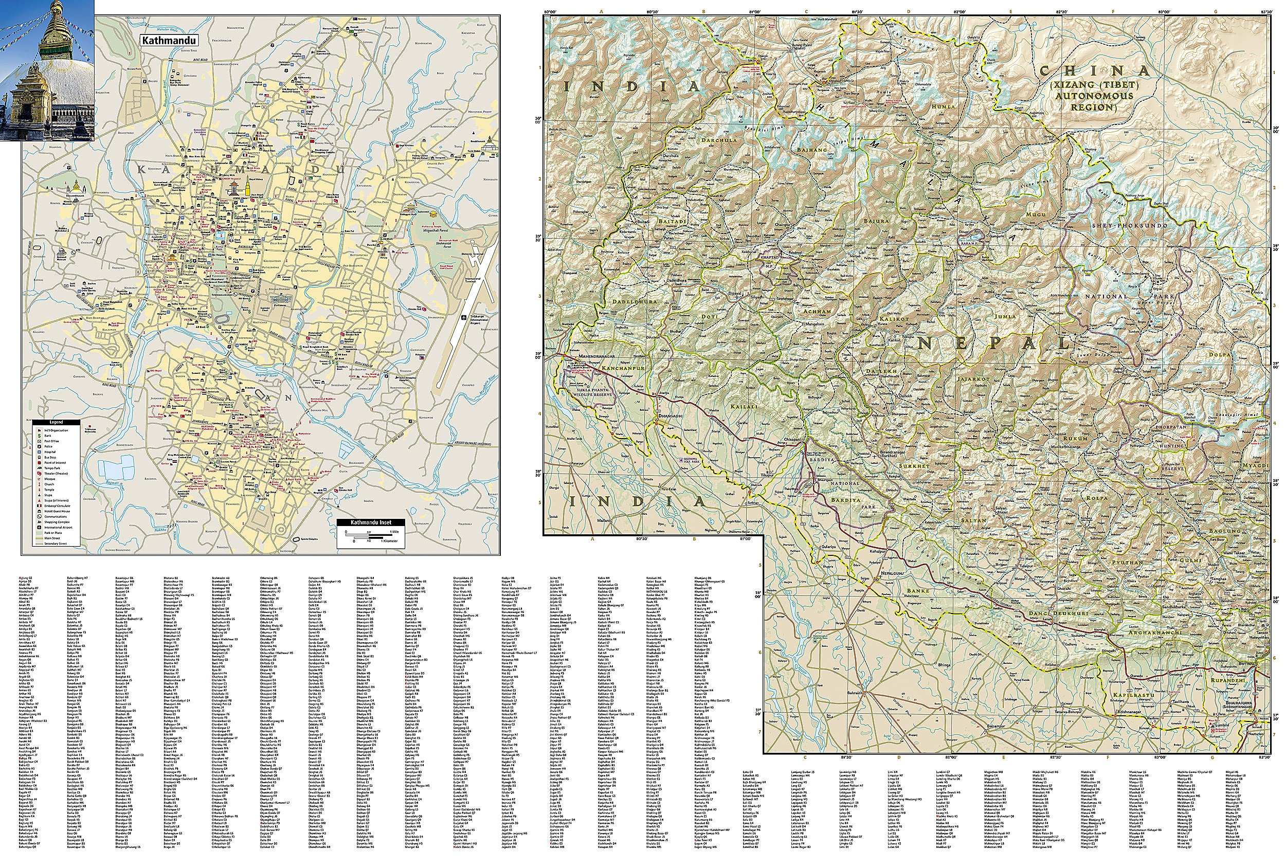 Nepal Map (National Geographic Adventure Map, 3000)