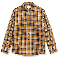 Amazon Essentials Men's Long-Sleeve Flannel Shirt-Discontinued Colors