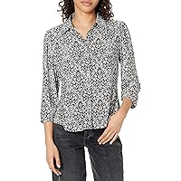 Tommy Hilfiger Women's Collared Button Up Long Sleeve Blouse Sportswear Knit Tops