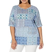 Avenue Women's Plus Size Top Leid Back