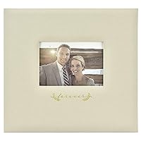 MCS Expandable 10-Page Fabric Scrapbook Album with Photo Opening Cover and 12 x 12 Inch Pages, 13.5 x 12.5 Inch, Forever