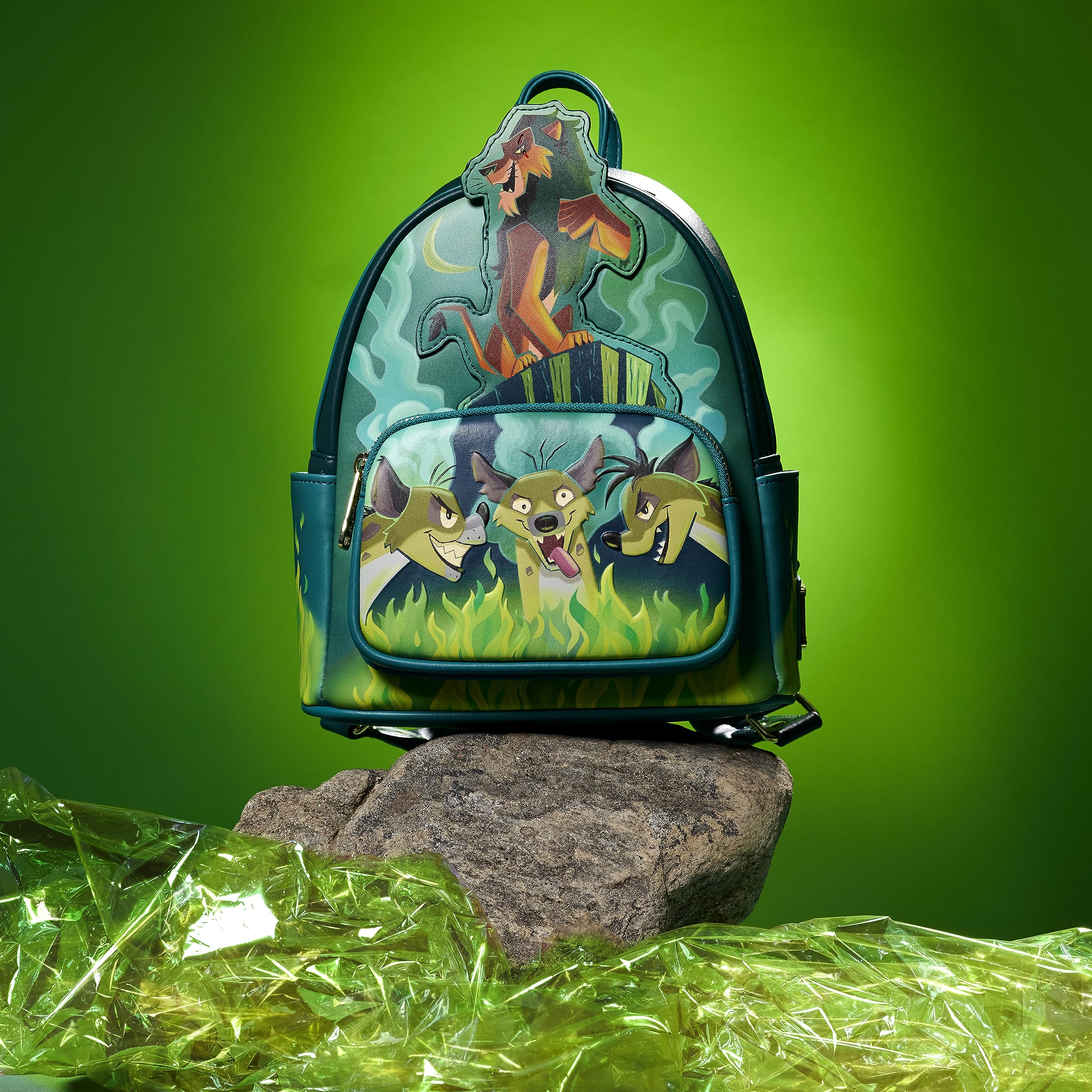 Loungefly Villains: Lion King - Scar Glow in The Dark Mini-Backpack, Amazon Exclusive