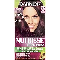 Garnier Nutrisse Ultra Color Nourishing Hair Color Creme, BR2 Dark Intense Burgundy (Packaging May Vary)