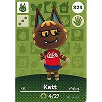 Nintendo Animal Crossing Happy Home Designer Amiibo Card Katt 323/400 USA Version
