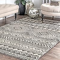 nuLOOM Transitional Tribal Becky Accent Rug, 2x3, Dark Grey