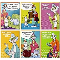 Hallmark Shoebox Maxine All Occasions Card Assortment (6 Cards with Envelopes), Model:1599RZG1001