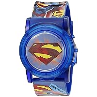 Accutime DC Comics Superman Kids' Digital Display Analog Quartz Blue Watch [SUP6000SR]