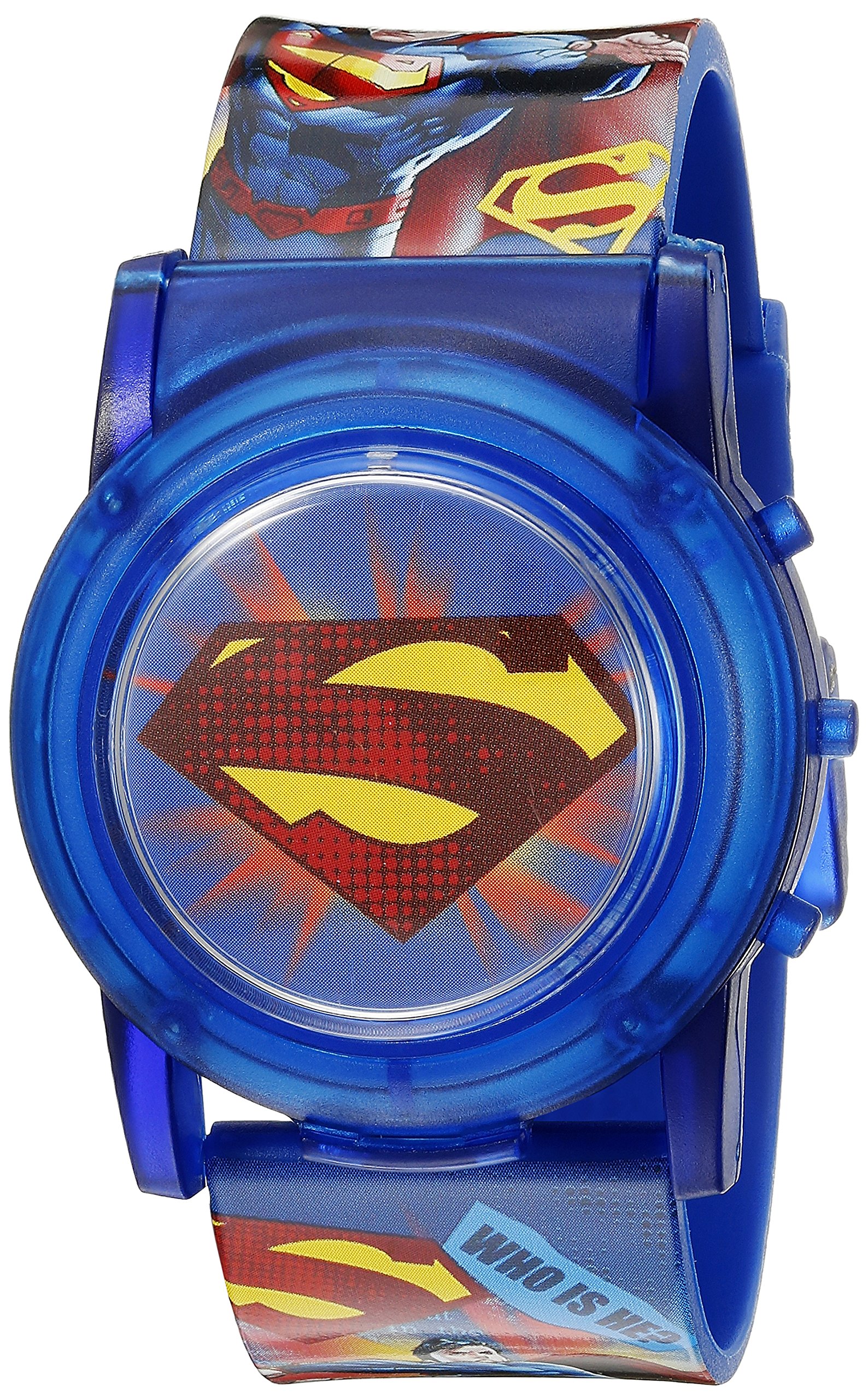 Accutime DC Comics Superman Kids' Digital Display Analog Quartz Blue Watch [SUP6000SR]