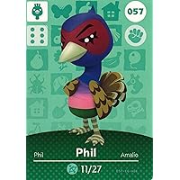 Nintendo Animal Crossing Happy Home Designer Amiibo Card Phil 57/100