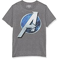 Marvel Kids' Avengers Game Circle Logo T-Shirt