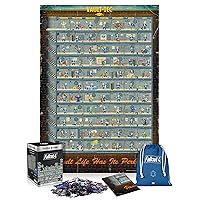 Good Loot Fallout 4 Perk – 1000 Piece Puzzle – Game Puzzle with Poster and Carry Bag – for Game Lovers – Gaming – for Adults and Children 14+ – 68 x 48 cm