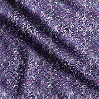 Soimoi Viscose Chiffon Fabric Floral & Texture Print Fabric by Yard 42 Inch Wide