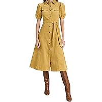 LIKELY Women's Linsley Dress, Oil Yellow