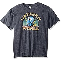 Disney Men's Finding Dory Fluent in Whale Graphic T-Shirt