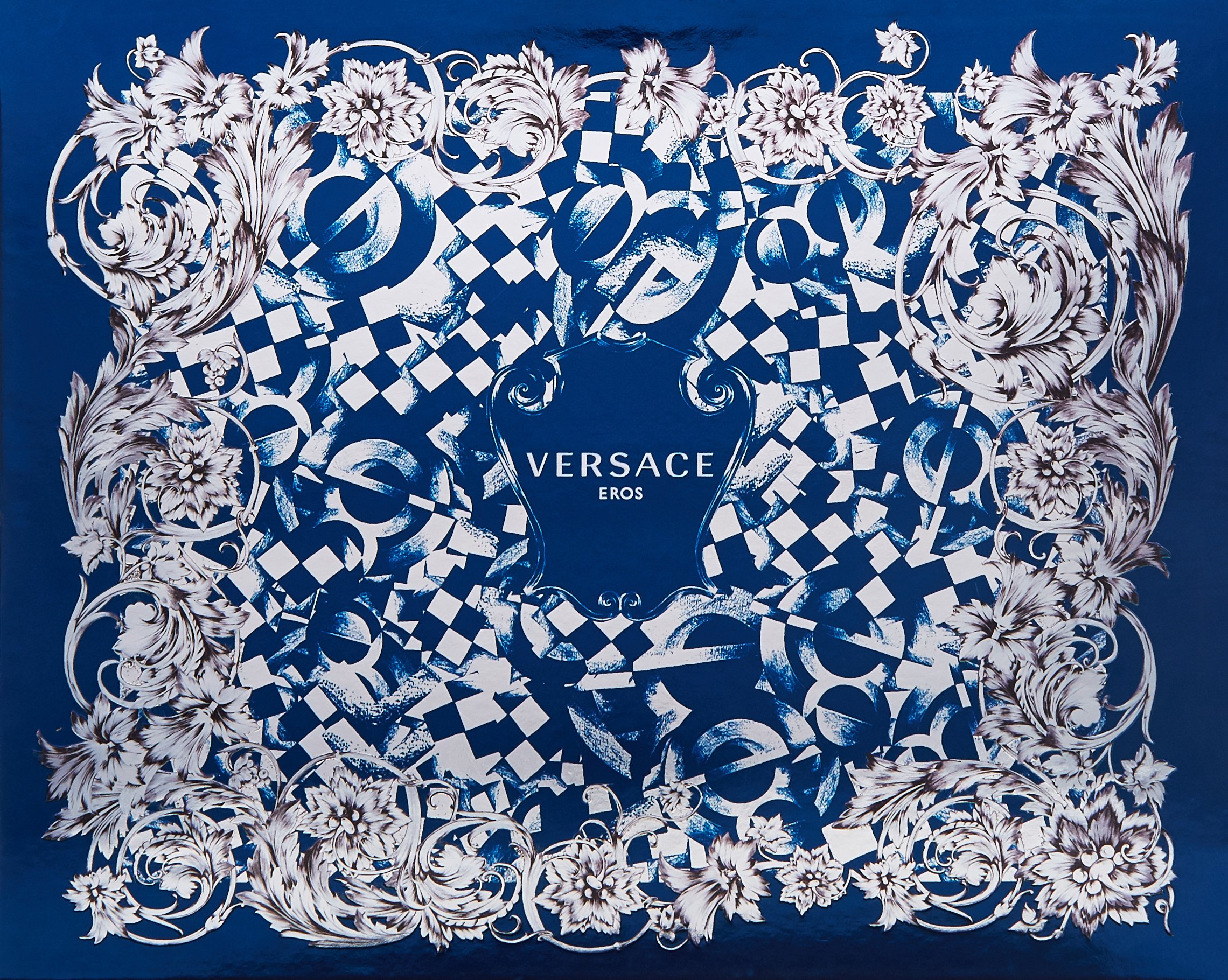 Versace EROS Gift Set for Men 1.7 oz EDT + 1.7 oz Shower Gel + 1.7 oz Aftershave Balm, Combo