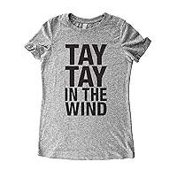 Tees/Tay Tay in The Wind - Women's Tri-Blend T-Shirt, Grey