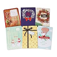 American Greetings Christmas Cards, Variety Pack (6-Count)