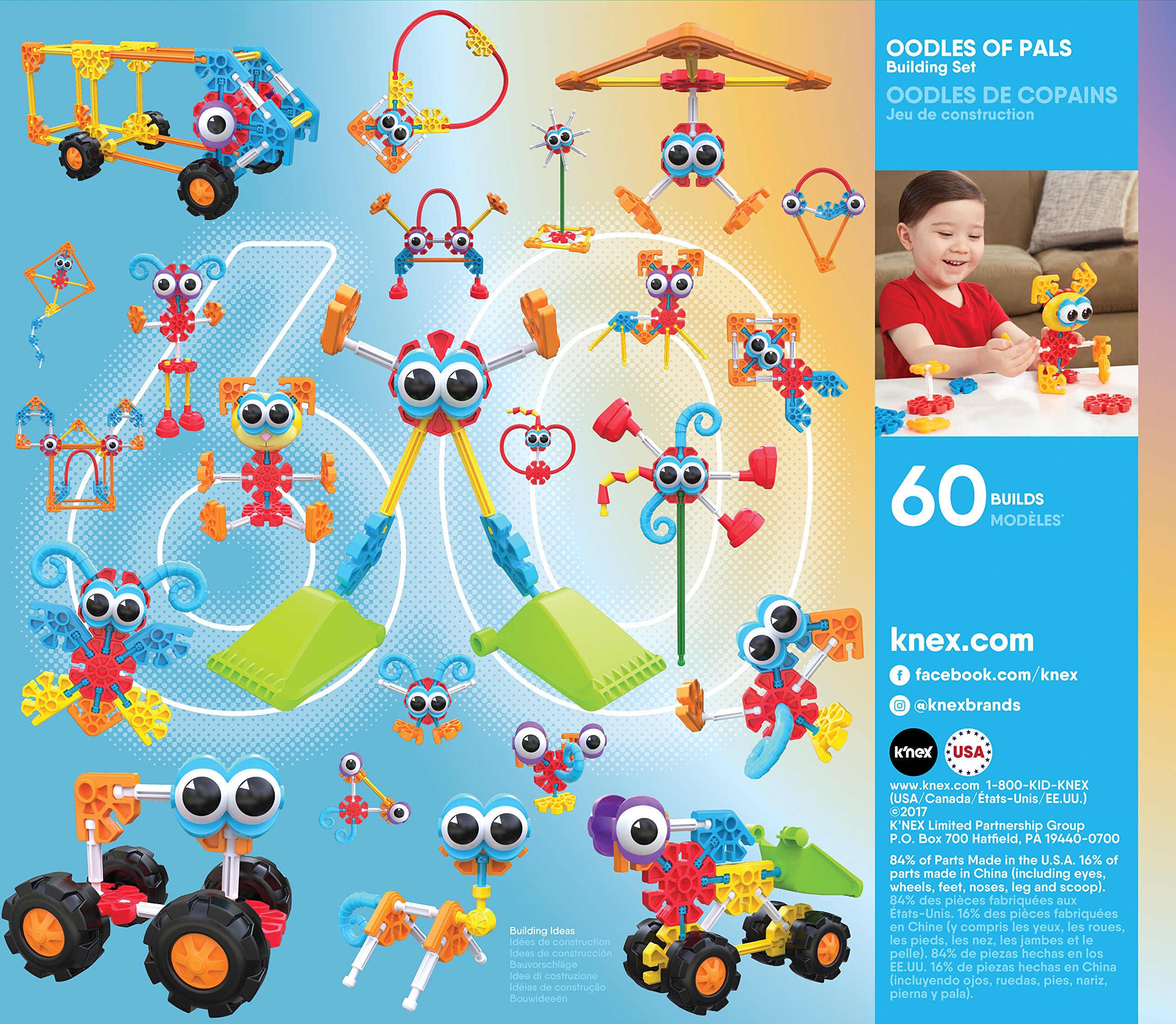 KID K’NEX – Oodles of Pals Building Set – 116 Pieces – Ages 3 and Up Preschool Educational Toy (Amazon Exclusive)