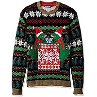 Blizzard Bay Men's Ugly Christmas Sweater Drink Pocket