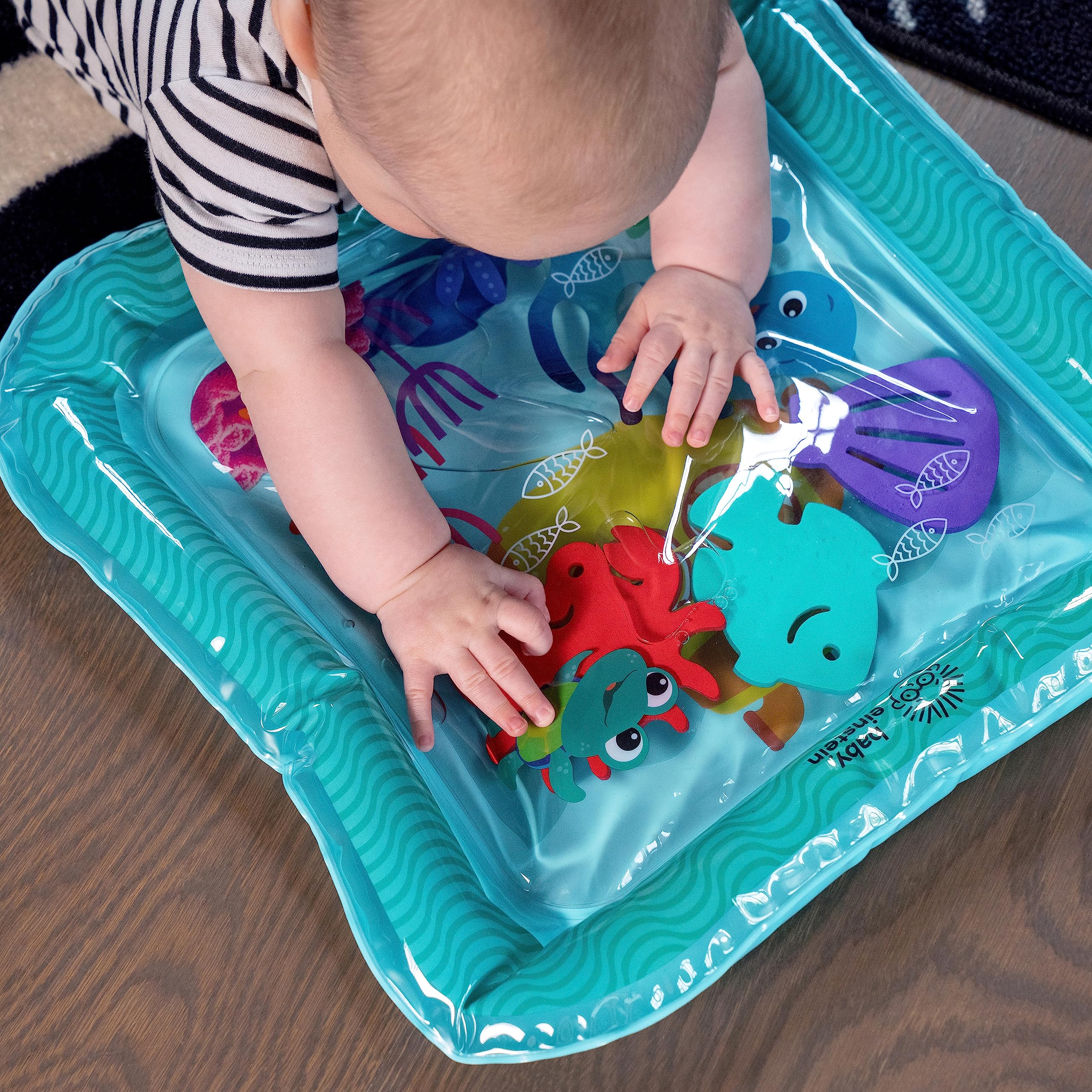 Baby Einstein Ocean Explorers Sensory Splash Water Mat, for Tummy Time or Seated Play, Ages 0-36 Months
