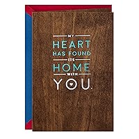 Hallmark Signature Wood Valentines Day Card for Husband, Wife, Boyfriend, Girlfriend (Love Our Life Together) Anniversary Card, Love Card