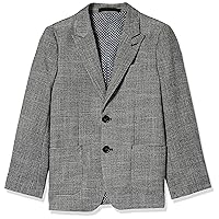 Isaac Mizrahi Slim Fit Boy's Peak Lapel Stretch Tweed Blazer