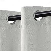 Superior Blackout Curtains, Room Darkening, Bedroom, Drapes, Kitchen, Living Room Window Accents, Sun Blocking, Thermal, 2 Pack, Linen Pattern Blackout Curtains, Set of 2, 42