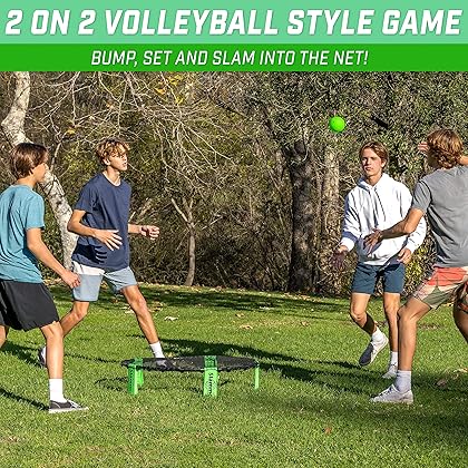 GoSports Slammo Game Set (Includes 3 Balls, Carrying Case and Rules) - Outdoor Lawn, Beach & Tailgating Roundnet Game for Kids, Teens & Adults