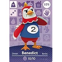 Nintendo Animal Crossing Happy Home Designer Amiibo Card Benedict 171/200 USA Version