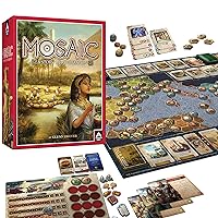 Mosaic: A Story of Civilization - Strategy Board Game for Adults and Family | Fast, Fun, Action-Selection and Area Control Game | 2-6 Players | Ages 14 and Up | 120 Minutes | by Forbidden Games