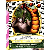 Disney Sorcerers Mask of the Magic Kingdom Sotmk Game Wdw Walt Disney World Exclusive Game Moon Card #42 Baloo's Coconut Cascade Animal Spell Map & Mickey Stickers