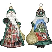 Glitterazzi Scottish Santa Christmas Ornament by Joy to The World Collectibles - 5