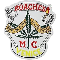 ROACHES MC Venice Cheech & Chong Joint Bones Venice Iron on Badge Backpatch