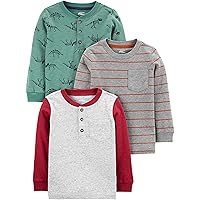 Simple Joys by Carter's Baby Boys' 3-Pack Long Sleeve Shirts