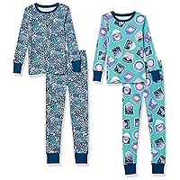 Amazon Essentials Unisex Babies, Toddlers and Kids' Snug-Fit Cotton Pajama Sleepwear Sets